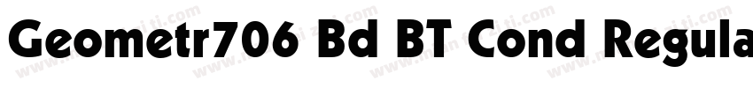 Geometr706 Bd BT Cond Regular字体转换